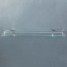 Полка для ванной комнаты, 40×11,5×4 см, металл, стекло
