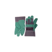 Перчатки STAYER "MASTER" рабочие, искусственная кожа, зеленые, XL