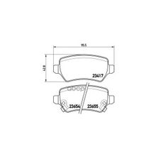 Колодки Тормозные Дисковые | Зад | Opel Astra H Saloon (A04) 1.6 (L69) 02.2007 - 05.2014 <=> Opel Astra H (A04) 1.6 (L48) 12.2006 - 05.2014 Brembo арт. P59038