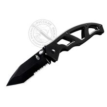 Нож складной Gerber Tactical Paraframe 2 Tanto Clip, прямое-серрейторное лезвие, блистер, 31-001734