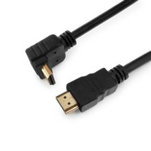 Кабель HDMI 19M-19M V1.4, 3.0 м, угловой, черный, позол. разъемы, Gembird Cablexpert (CC-HDMI490-10)