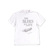Футболка 9006 размер XXL (52) рисунок "The Blues is Life" цвет белый