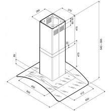 Kronasteel Вытяжка Kronasteel Sharlotta isola 600 inox glass 5P