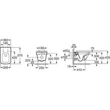 Унитаз подвесной Roca Dama-N 346787