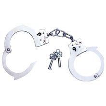 Металлические наручники со связкой ключей Серебристый