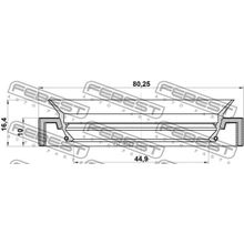 Сальник Привода Toyota Land Cruiser Prado Grj12# Kdj12# Rzj12# Trj12# Vzj12# 2002.09-2009.08 [Jp] 46*80*10*16.4 Мм Febest арт. 95HAY46801016C