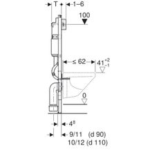 ПЭК Aquanet Rimless Roll-W CL-12249D + Geberit 458.128.21.1 кнопка дельта хром, прокладка