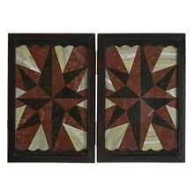 Нарды "Роза ветров" змеевик, лемезит, офиокальцит