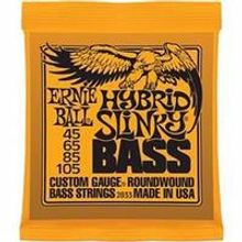 P02833 Hybrid Slinky Bass Комплект струн для бас-гитары, 45-105, никель, Ernie Ball