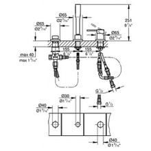 Смеситель Grohe Essence New 19976001 на борт ванны