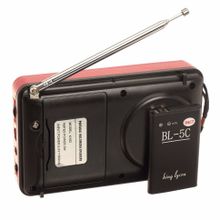 Портативный радиоприемник KK62 USB   TF   FM   AUX с часами и будильником