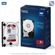 Диск WD 3TB Red 5400 rpm SATA III 3.5" Internal NAS HDD Retail Kit  WDBMMA0030HNC