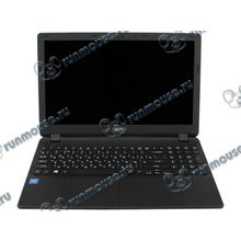 Ноутбук Acer "Extensa EX2519-C5MB" NX.EFAER.056 (Celeron N3060-1.60ГГц, 2ГБ, 500ГБ, HDG, LAN, WiFi, BT, WebCam, 15.6" 1366x768, W10 H), черный [141395]