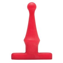 Topco Sales Красная анальная пробка Bum Buddies Tease My Tush, Intermediate Silicone Anal Plug - 12 см. (красный)