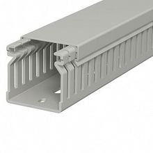 Распределительный кабельный канал LK4 40x40x2000 мм (ПВХ,серый) Тип: LK4 40040 (упак. 36 м) |  код. 6178012 | OBO Bettermann