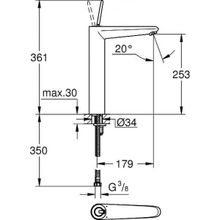 Смеситель Grohe Eurodisc joy для раковины, 23428LS0