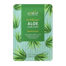 Маска для экспресс-увлажнения с алоэ Soleaf So Delicious Aloe Mask Sheet 5шт