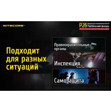 NiteCore Подствольный фонарь NiteCore P26, c плавной регулировкой яркости