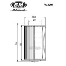 Фильтр Воздушный (Круглый) BM-Motorsport арт. FA3004