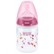 Nuk First Choice Plus 150 мл с силиконовой соской розовая