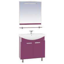 Misty Мебель для ванной Джулия 75 прямая сиреневая