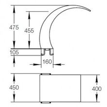 Водопад Аквасектор Рондо 400 нерж. сталь, 2"1 2НР (АС 01.010)