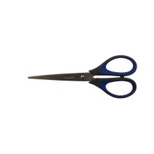 Ножницы Office Force 997-2 эргон. нерж. серый-синий, 19 см. блистер с подвесом