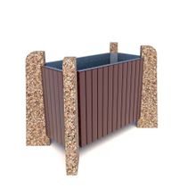 Вазон бетонный НЕСТ 100 (Московский гравий)