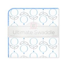 SwaddleDesigns Ultimate Lolli Fleur голубая