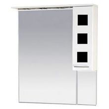 Misty Зеркальный шкаф Кармен 90 R черное стекло