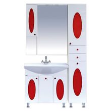 Misty Пенал для ванной Сидней R красный с б к