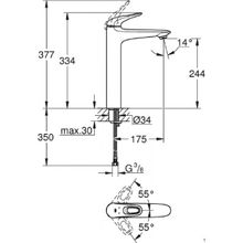 Смеситель Grohe Eurostyle New для раковины, 23570LS3