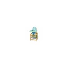 Стол-стул Вилт Эльф с пластиковой столешницей, бирюзовый с рисунком