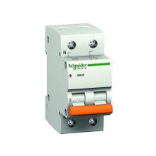 Модульный автоматический выключатель ВА63 2 полюса, 6А, х-ка C | код. 11211 | Schneider Electric