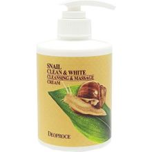 Deoproce Snail Clean & White Cleansing & Massage Cream 450 мл