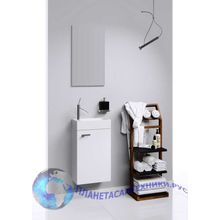 Мастер Бокс Леон комплект: тумба с умывальником Unam 220, зеркало (Mb-L.00.04),