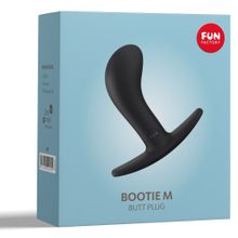 Чёрная анальная пробка Bootie M - 9,3 см.