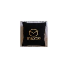  Подушка Mazda черная вышивка золото