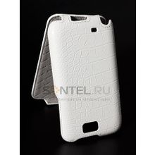 N7100 Note 2 Samsung Galaxy Чехол-книжка Armor крокодил белый