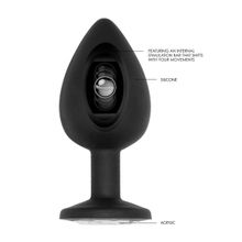 Shots Media BV Черная анальная пробка N 91 Self Penetrating Butt Plug - 9,5 см. (черный)