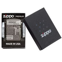 Зажигалка черная глянцевая Zippo с покрытием Black Ice