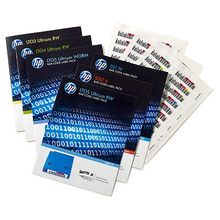 Набор наклеек hp lto-6 ultrium rw bar code label pack (q2013a)