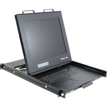 Коммутатор   Procase   Duos17   1U выдвижная Dual Rail PS 2 USB консоль с LCD  17"  для  переключателей KVM