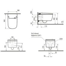 Vitra Унитаз подвесной V-Care Comfort 5674B003-6104 со встроенным феном