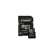 Карта памяти Kingston micro Secure Digital Card 32Gb + adapter for SD Card(SDC4 32GB) (SDC4 32GB)