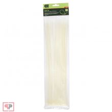 СИБРТЕХ Хомуты, 400 x 4,8 мм, пластиковые, белые, 50 шт Сибртех