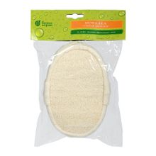 Мочалка из люфы Банные Штучки спонж мягкий с хлопком 40002