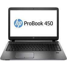 Ноутбук HP ProBook 450 <K9K30EA> i5-5200U (2.2) 8G 500G 15.6"HD AG AMD R5 M255 2G DVD-SM BT Cam HD FPR Win7 Pro + Win8.1 Pro