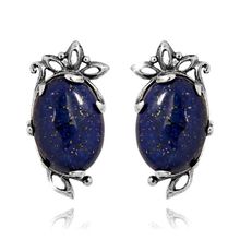 Серьги с лазуритом (посеребрение), Magia di Natura (арт. 58164-3026)