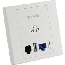 Точка доступа TENDA W6 Wireless PoE Access Point (2UTP 10   100Mbps, 1RJ11, 802.11b   g   n, USB, 300Mbps, 2x3dBi)